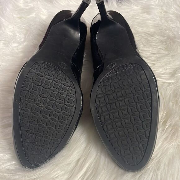 Merona Spike Heels Black Boardroom Chic Spike Heels Preppy Corpgore Size 9 1/2 - Picture 5 of 9